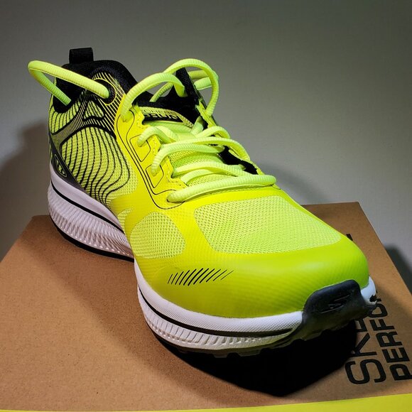 VINTAGE MENS SKECHERS GO RUN PERFORMANCE 220035/YEL (YELLOW) RUNNING SHOES..SZ10 main image 10